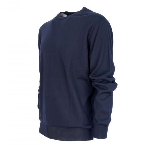 BRAMANTE Pull Girocollo Merino Triploritorto Regular Fit 102003 Colore Blu