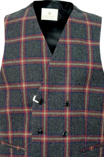 ALESSANDRO GILLES GILE' DOPPIO PETTO UOMO SLIM FIT FANTASIA QUADRI Art. 2717