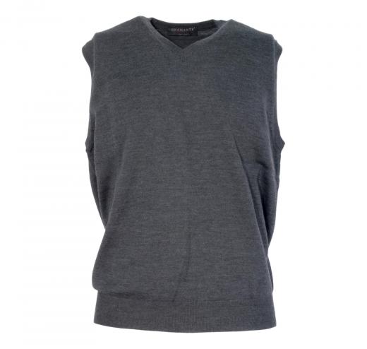 BRAMANTE Gilet Lana Merino Triploritorto Regular Fit Colore Grigio 102000