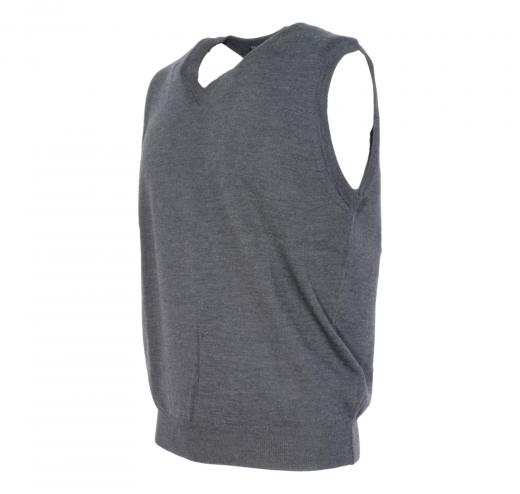 BRAMANTE Gilet Lana Merino Triploritorto Regular Fit Colore Grigio 102000