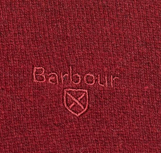 BARBOUR Maglia Girocollo Uomo in Lana D'Agnello MKN0345RE53 Colore Rubino