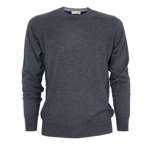 CASHMERE COMPANY Maglia Uomo 158 IU203901 Made in Italy Cashmere Lana e Seta Grigio