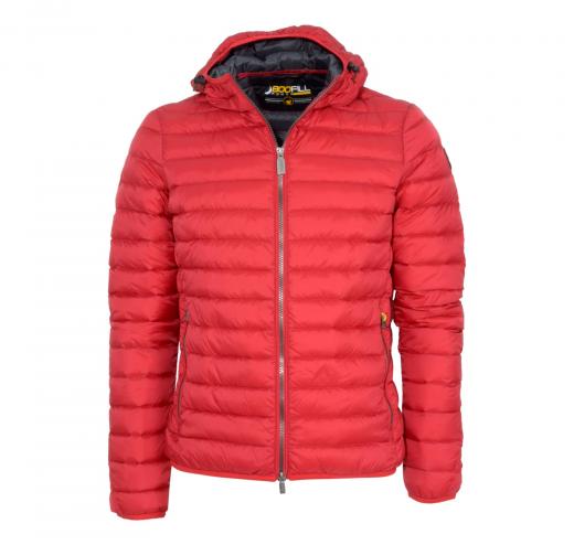 CIESSE PIUMINI Piumino FRANKLIN Cappuccio Nylon imbottitura Piuma Fill Rosso