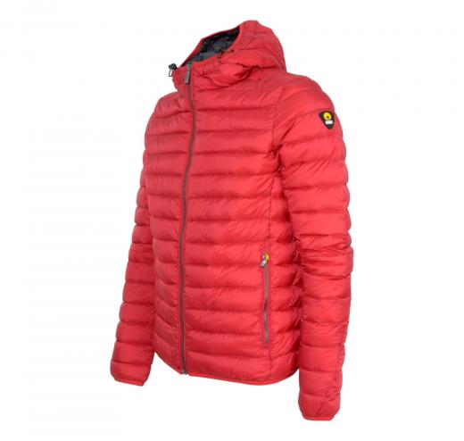 CIESSE PIUMINI Piumino FRANKLIN Cappuccio Nylon imbottitura Piuma Fill Rosso