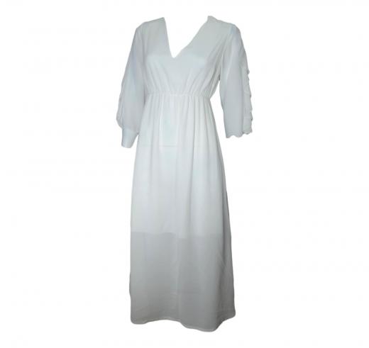 LISA KOTT Abito Donna Linea Curvy Style Colore Bianco 4524