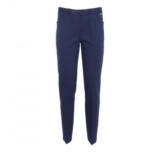 LISA KOTT Pantalone Donna Curvy Style 4812 Col. Blu Made In Italy