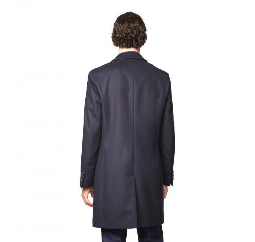 HUGO BOSS Cappotto in lana e cashmere revers classico Modello Nye2 50394082 BLU