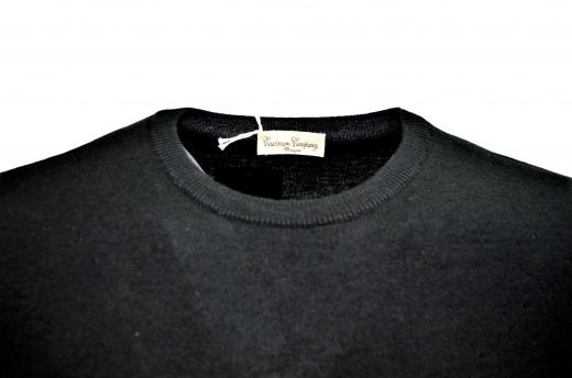 CASHMERE COMPANY Maglia Uomo Girocollo 99 IU203901 Cashmere Lana e Seta Colore Nero