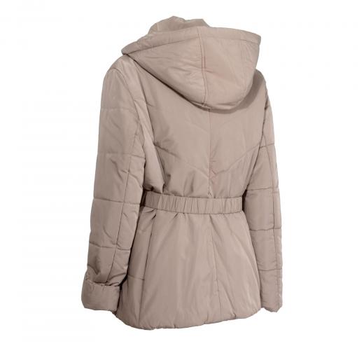 PER TE BY KRIZIA Giaccone Donna Con Cappuccio Staccabile Beige MEZZO CONFORMATO