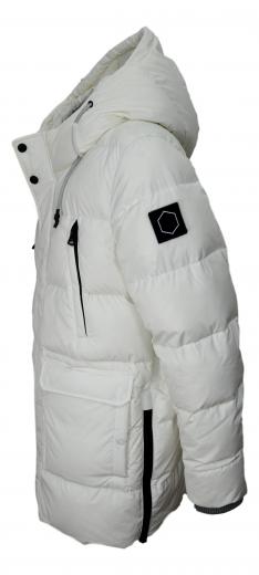 HOX Giaccone Uomo XU3707 Over oat Real Down Colore Bianco