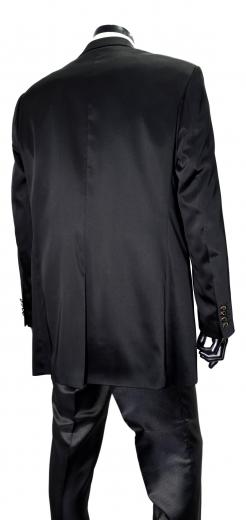 GRIMALDI Abito Tight Cerimonia Uomo Completo 4 Pezzi Nero 7101