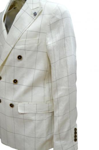 ALESSANDRO GILLES Giacca Uomo Doppio Petto Slim Fit GDPT 0748