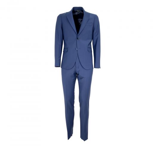 SIMBOLS Abito Uomo Petto a Lancia Drop 7 Colore Bluett A11500L Stretch