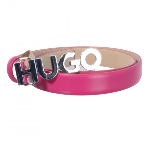 HUGO Cintura Donna In Pelle Con Logo Zula Belt 2 cm 50470632 Colore Fucsia