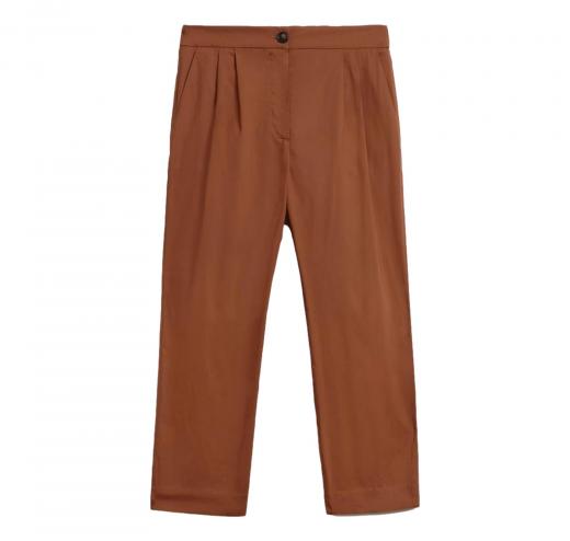 WOOLRICH Pantaloni in Popeline Donna CFWWTR0119FRUT3027 Colore Rusty Brown
