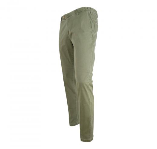 MEYER Pantalone Uomo Chino Modello Oslo 1-5048/27 Colore Micro Verde