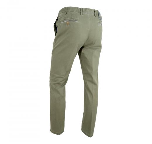 MEYER Pantalone Uomo Chino Modello Oslo 1-5048/27 Colore Micro Verde