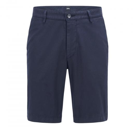 HUGO BOSS Pantaloncini Bermuda Slim Fit Twill Di Cone Elasticizzato Blu 50406679