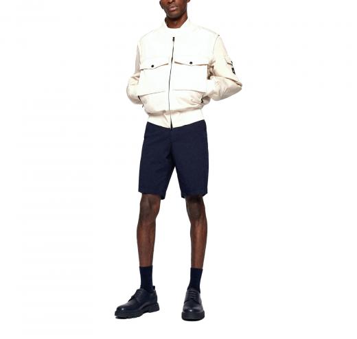 HUGO BOSS Pantaloncini Bermuda Slim Fit Twill Di Cone Elasticizzato Blu 50406679