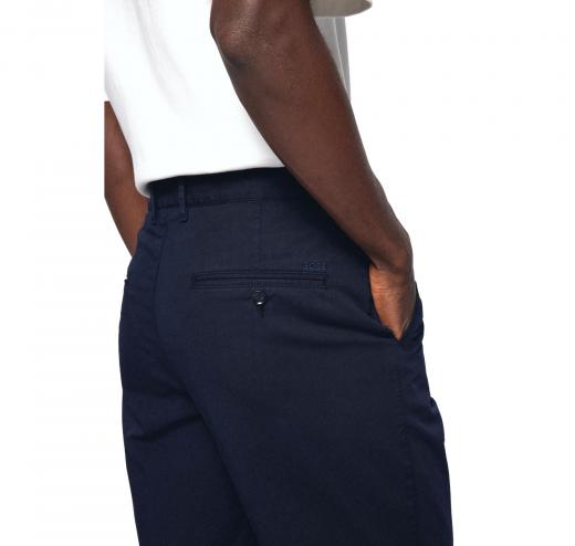 HUGO BOSS Pantaloncini Bermuda Slim Fit Twill Di Cone Elasticizzato Blu 50406679