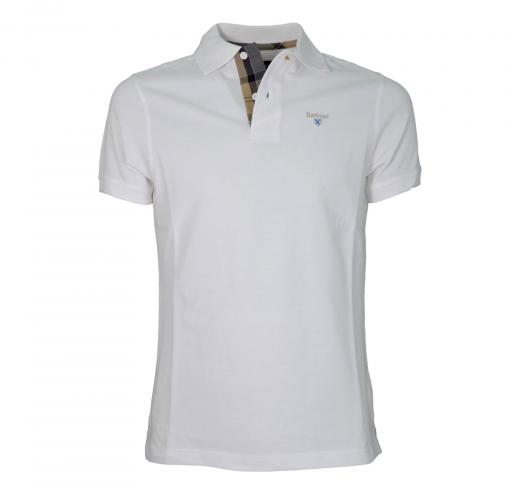 BARBOUR Polo Uomo Tartan Pique MML0012WH11 Colore Bianco
