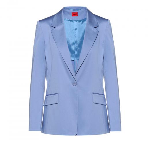 HUGO Giacca Donna Cotone Elasticizzato Modello Afede 50467054 Colore Azzurro