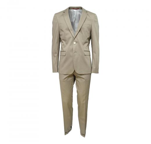 HUGO BOSS HUGO Abito In Cotone C-RYAN/WIN  Colore Beige Slim Fit 50309850