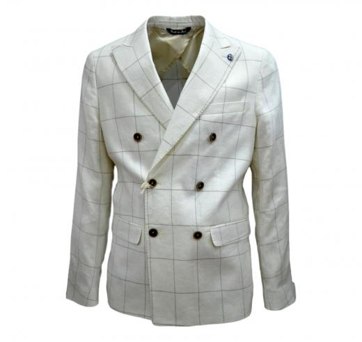 ALESSANDRO GILLES Giacca Uomo Doppio Petto Slim Fit GDPT 0748