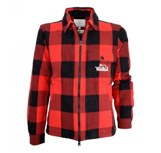 WOOLRICH OverShirt Uomo Timber Cotton CFWOOS0070MRUT3250 Colore Red Buffalo
