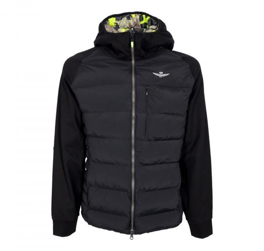 AERONAUTICA MILITARE Giacca Active con Felpa Cappuccio AF446 Colore Nero