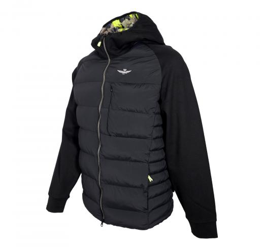 AERONAUTICA MILITARE Giacca Active con Felpa Cappuccio AF446 Colore Nero