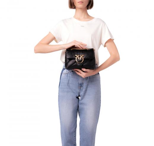 PINKO Borsa Donna Love Puff Mini Sheep Nappa 100039 Z99Q Colore Nero