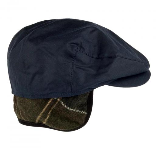BARBOUR Coppola Uomo Cheviot Wax Flat Cap MHA0294NY91 Colore Navy