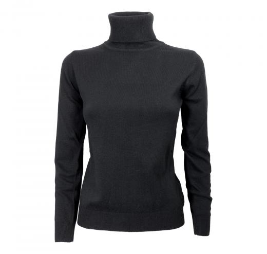 CASHMERE COMPANY Dolcevita Donna 99 ID115 In Cashmere e Lana Colore Nero