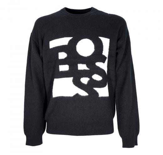 BOSS Maglione Uomo LOSKAR 50477350 Colore Nero
