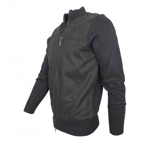 CASHMERE COMPANY Cardigan Zip IU205409 99 Alcantara Cashmere e Lana Colore Nero