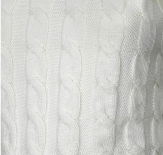 CASHMERE COMPANY Maglia Donna Dolcevita Treccia Bianco ID203114 1234 Cashmere e Lana