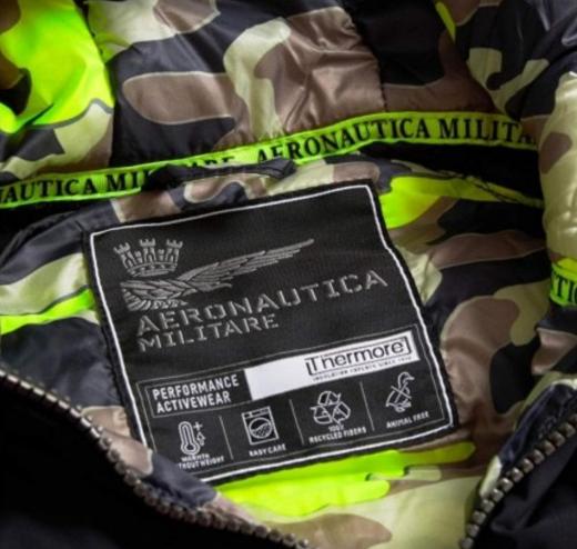 AERONAUTICA MILITARE Giacca Active con Felpa Cappuccio AF446 Colore Nero