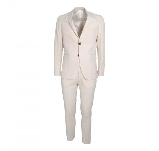 SIMBOLS Abito Uomo Drop 8 Super Slim Fit Colore Avorio A10700 MADE IN ITALY