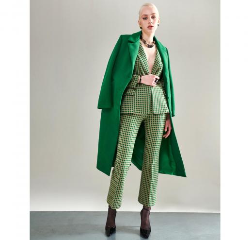 MDM Mademoiselle du Monde Tailleur Donna ART. 128 Colore. Verde