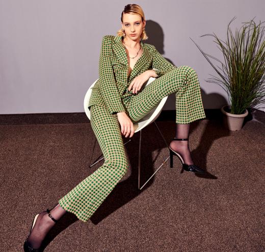 MDM Mademoiselle du Monde Tailleur Donna ART. 128 Colore. Verde