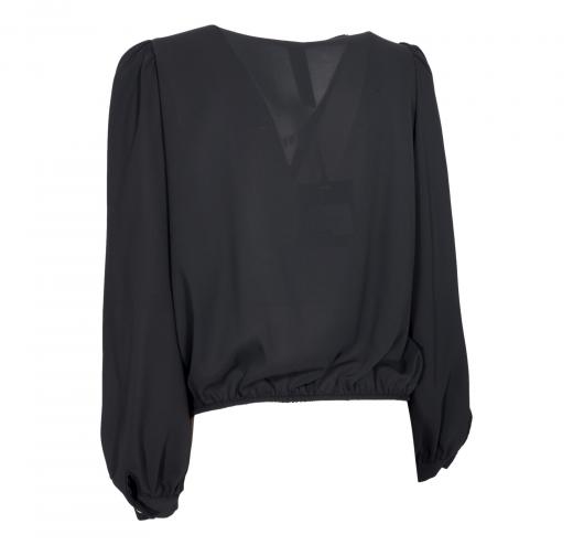 MDM Mademoiselle du Monde Blusa Donna ART 4727 Colore Nero