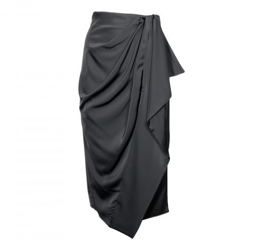 MDM Mademoiselle du Monde Gonna Donna Longuette ART 244 Colore Nero