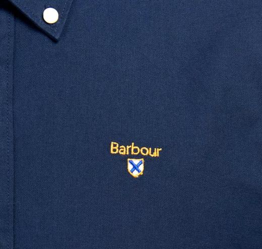 BARBOUR Camicia Uomo Button Down Tessuto Oxford Colore Blu MSH5170NY91