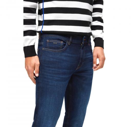 HUGO BOSS Jeans Slim Fit Denim Effetto Cashmere Modello Delano 50488498