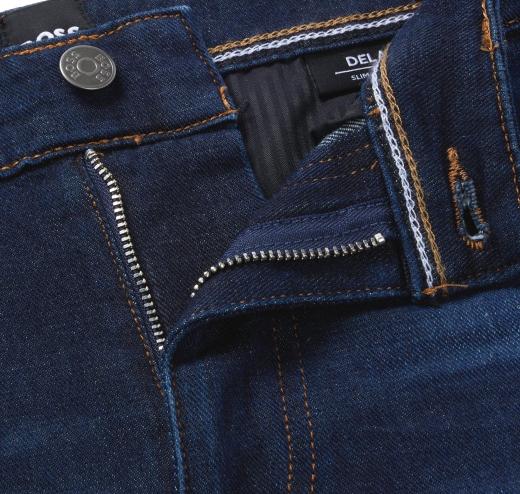 HUGO BOSS Jeans Slim Fit Denim Effetto Cashmere Modello Delano 50488498