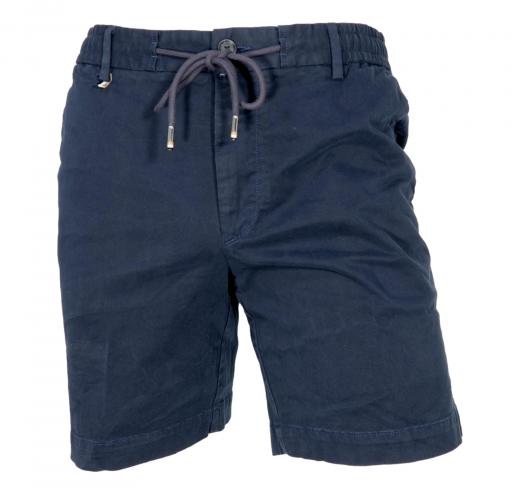 BOSS Bermuda Slim Fit Cotone Elasticizzato Con Coulisse Colore Blu 50487985