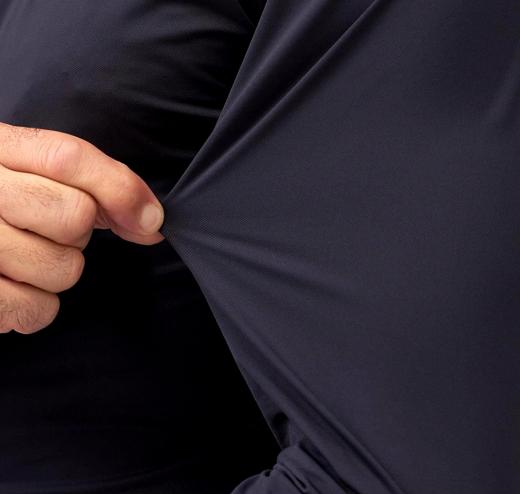 XACUS Camicia Uomo Active Shirt Tailor Fit 11460055 003 Blu Tessuto Elasticizzato