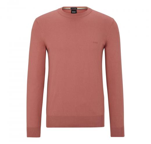 BOSS Maglioncino Uomo Girocollo un cotone PACAS-L - 50466684 Colore Rosso Chiaro