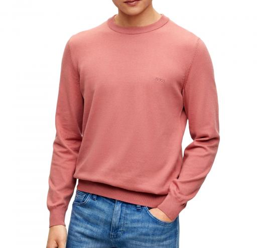 BOSS Maglioncino Uomo Girocollo un cotone PACAS-L - 50466684 Colore Rosso Chiaro